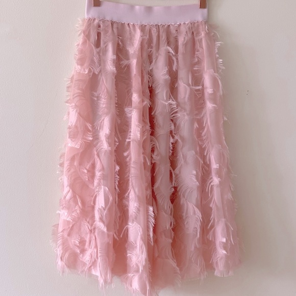 Feathered Tulle Midi - Picture 1 of 5